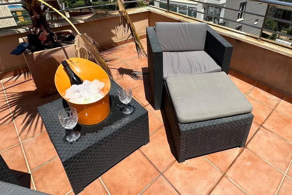 托雷莫利诺斯Atico Puerto Marina 2 Hab Con Piscina, 500M De La Plata公寓 外观 照片